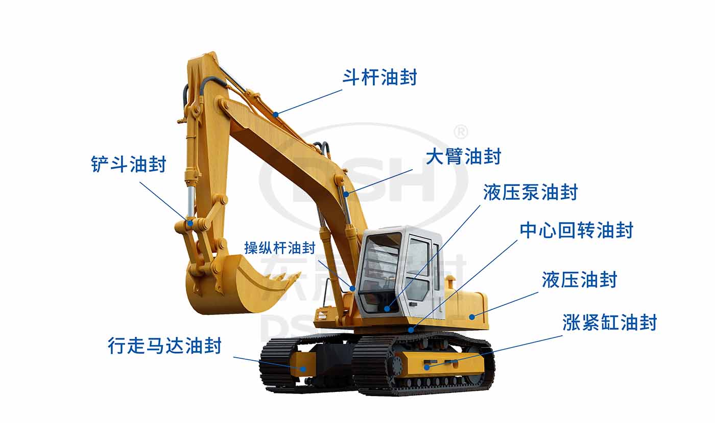 挖掘機(jī)油封分布圖 挖掘機(jī)油封分布圖