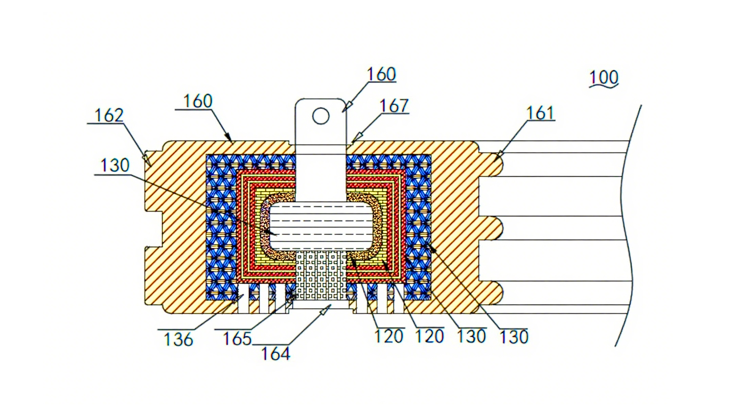 專利產(chǎn)品案例 ? 一種具有導(dǎo)電效果的密封件結(jié)構(gòu)圖 專利產(chǎn)品案例 ? 一種具有導(dǎo)電效果的密封件結(jié)構(gòu)圖